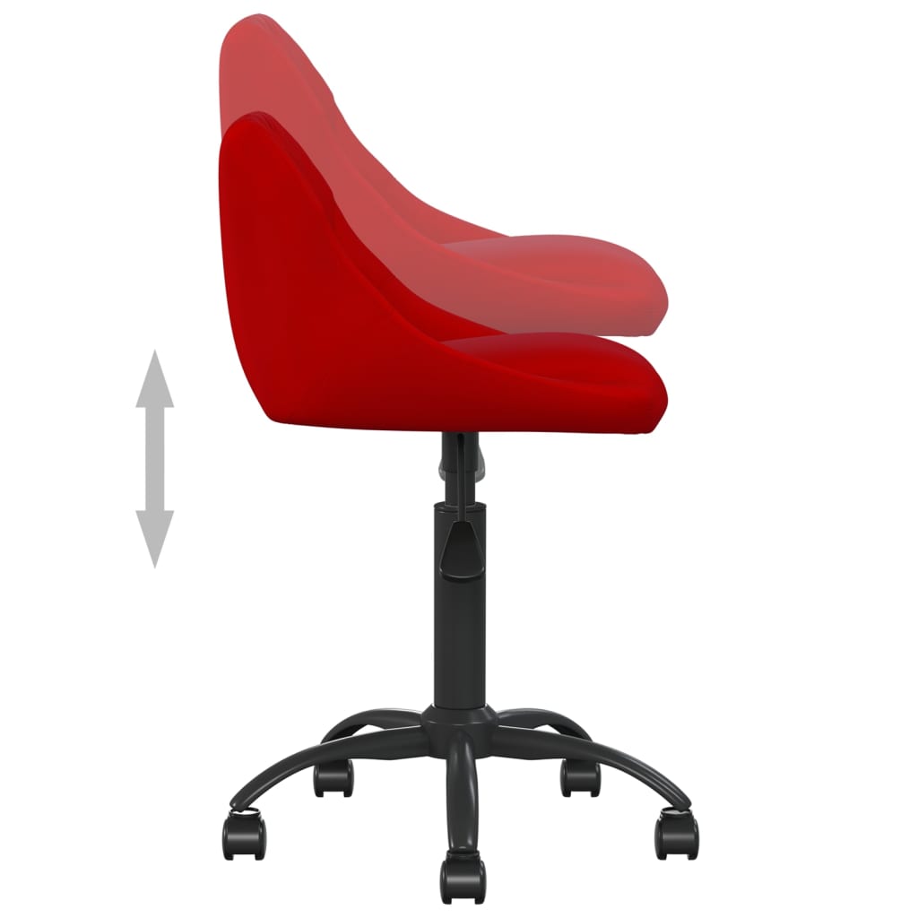 Dining chair, burgundy, velvet