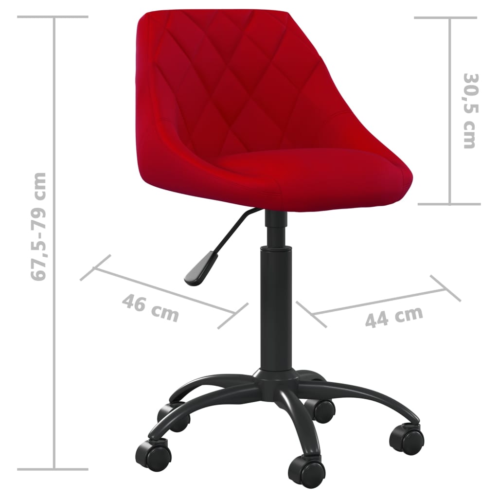 Dining chair, burgundy, velvet