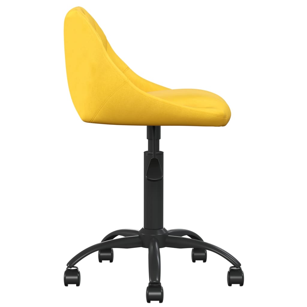 Dining chair, mustard yellow, velvet