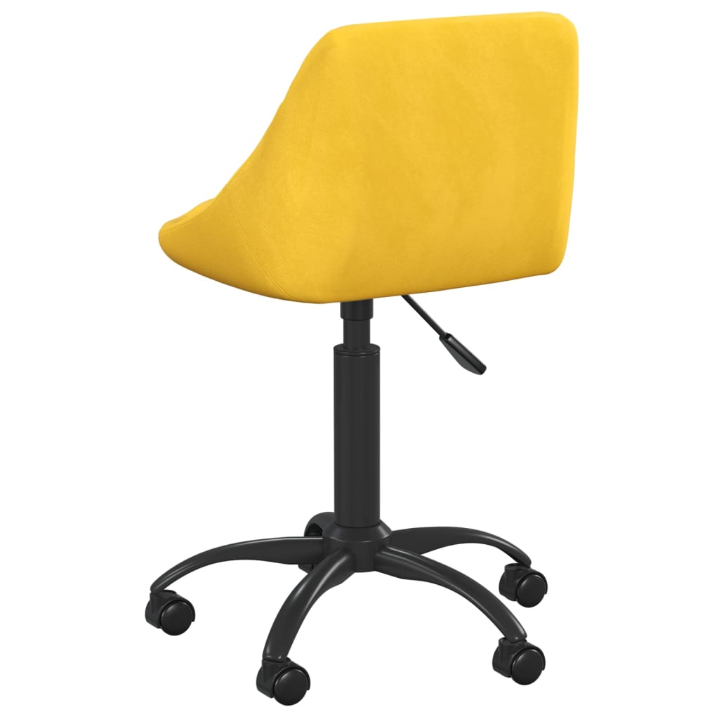 Dining chair, mustard yellow, velvet