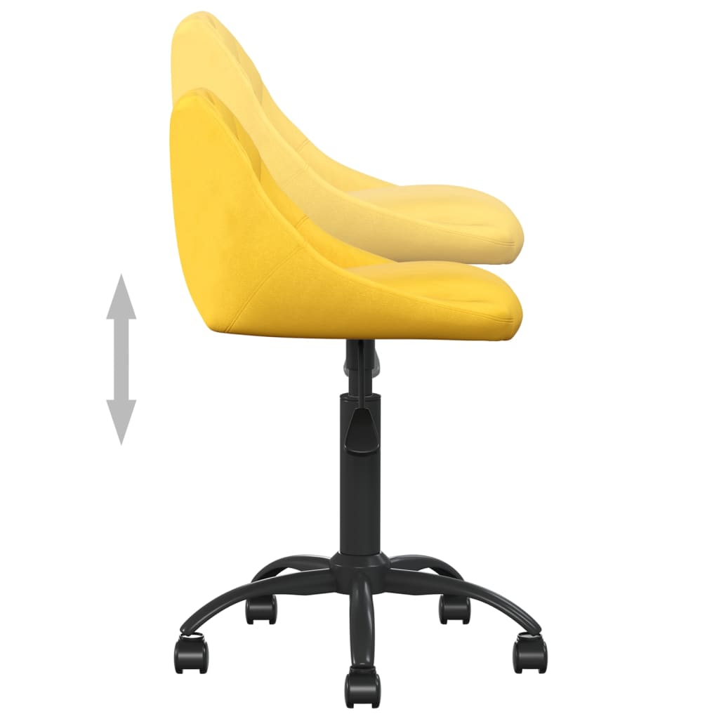 Dining chair, mustard yellow, velvet