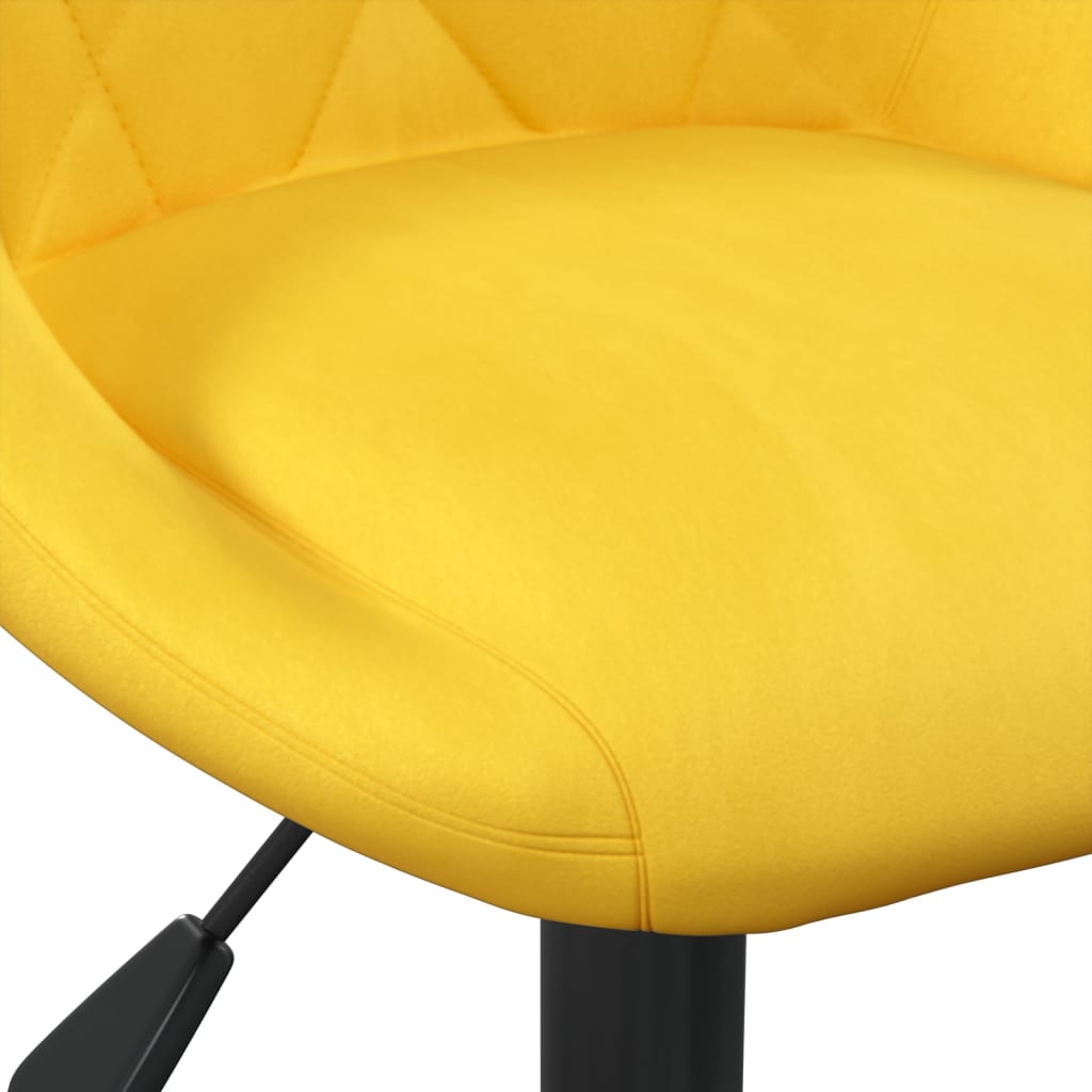 Dining chair, mustard yellow, velvet
