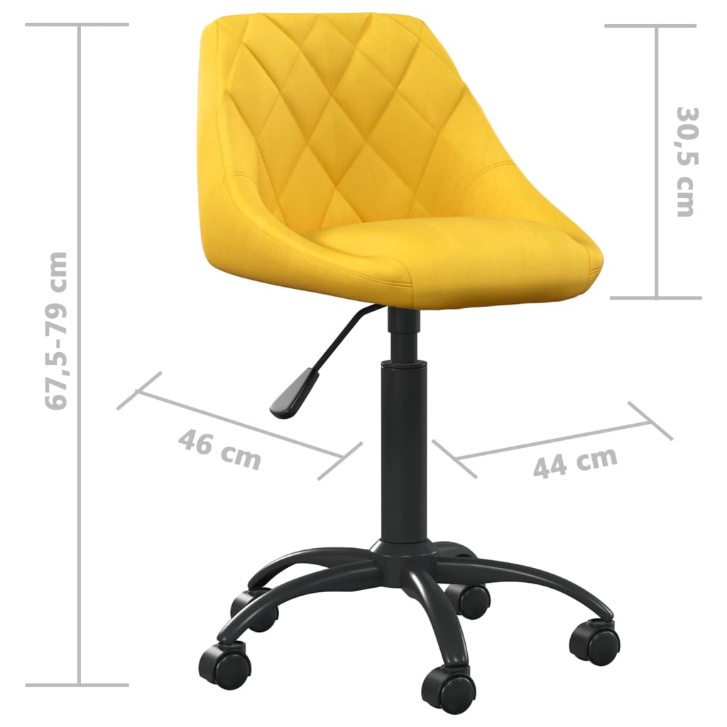 Dining chair, mustard yellow, velvet