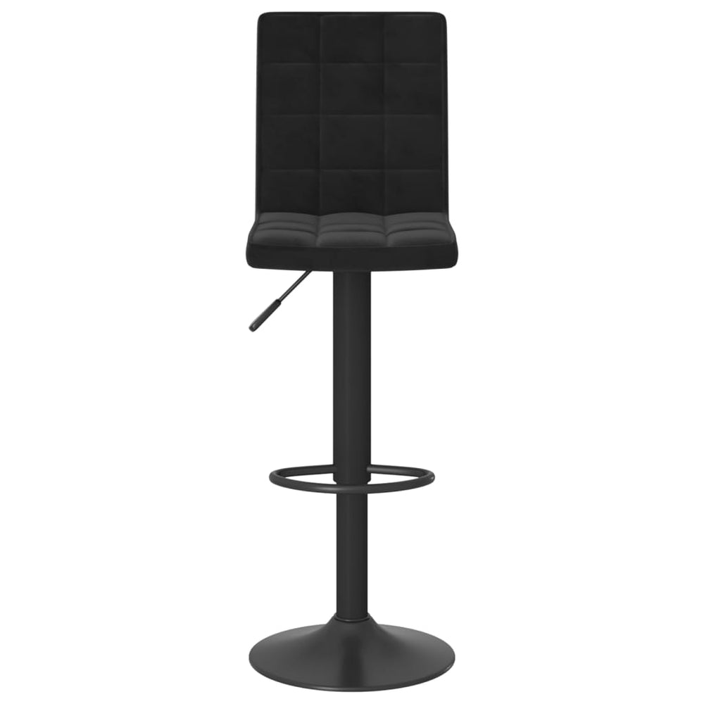 Bar stool, black, velvet