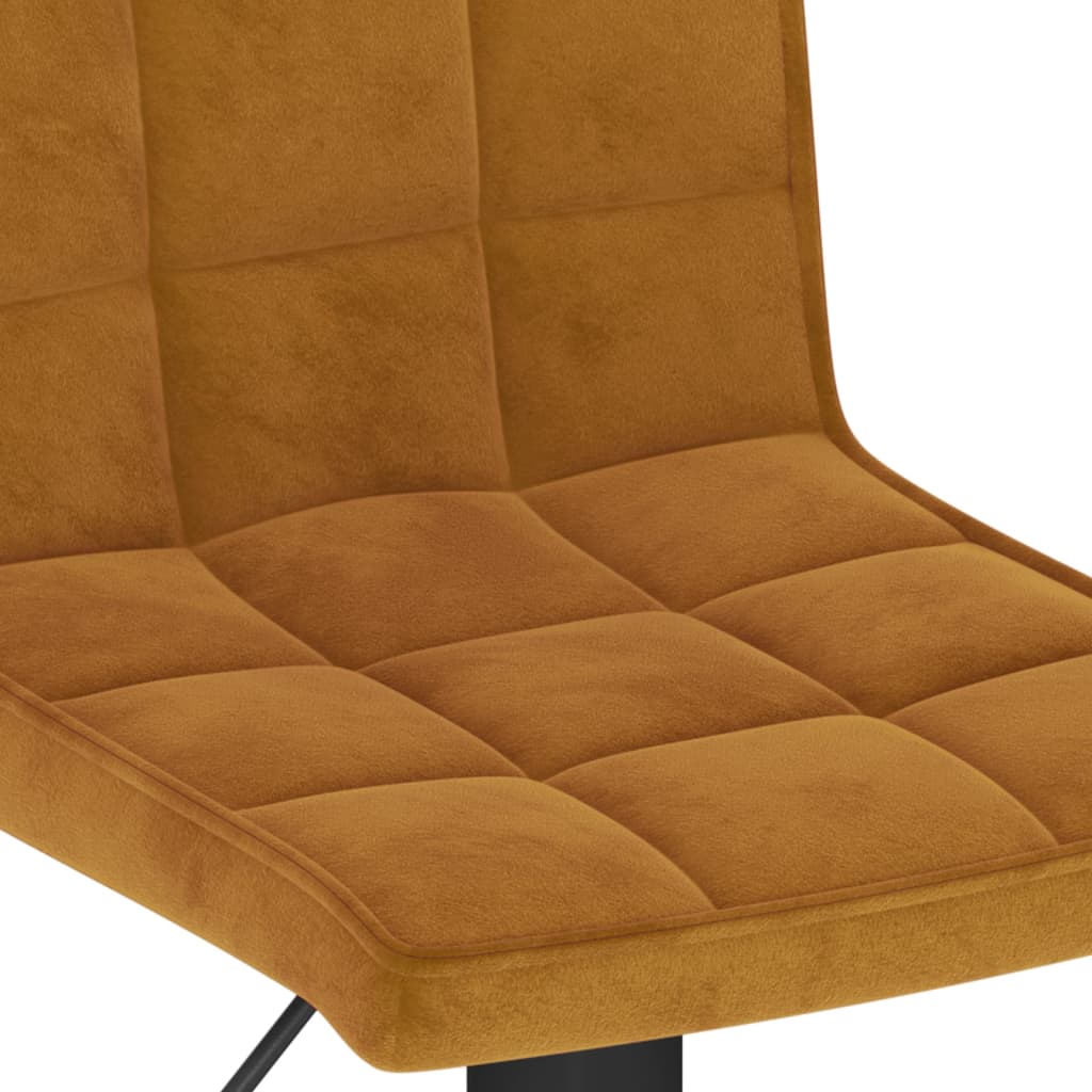 Bar stools, 2 pcs, brown, velvet