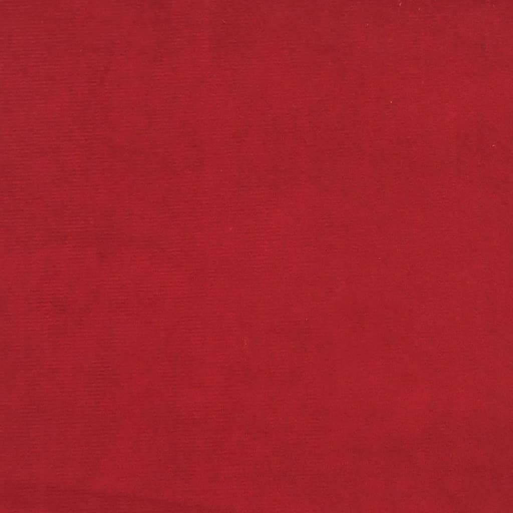 Bar stools, 2 pcs., burgundy, velvet