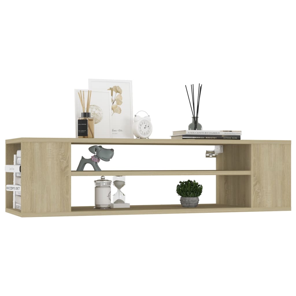 Pakabinama TV spintelė, ąžuolo, 100x30x26,5cm, apdirbta mediena