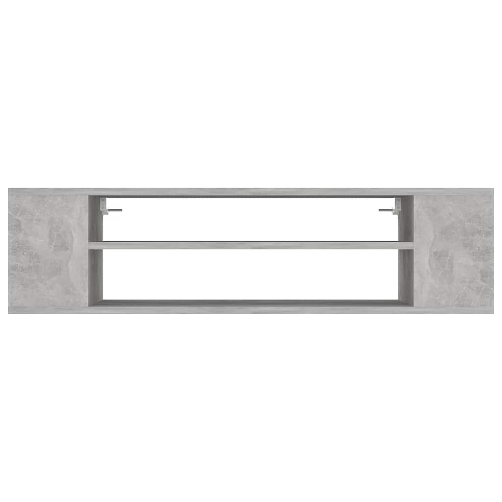 Piekarināms TV skapītis, betona pelēks, 100x30x26,5cm, koks
