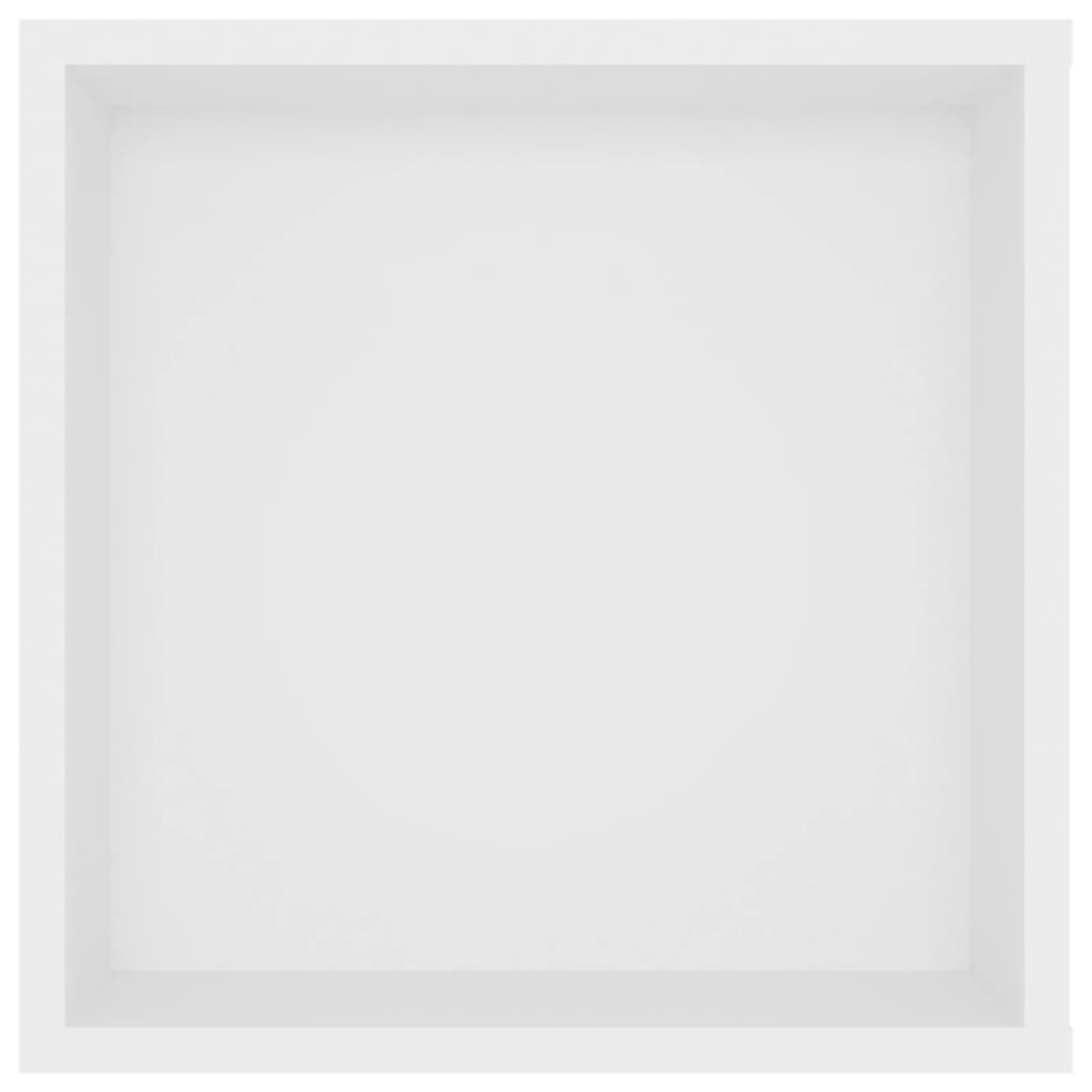Wall-mounted TV cabinet, white, 102x35x35cm, engineered wood