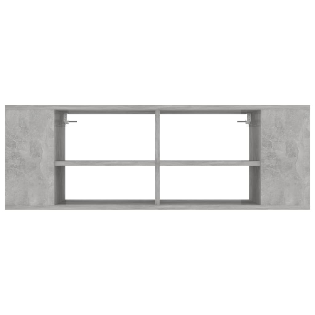 Sieninė TV spintelė, pilka, 102x35x35cm, apdirbta mediena