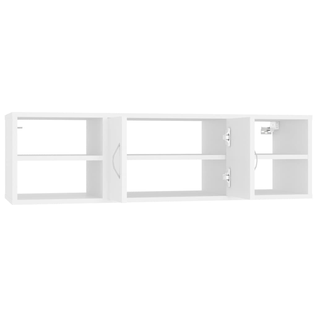 Wall shelf, white, 102x30x29cm, engineered wood