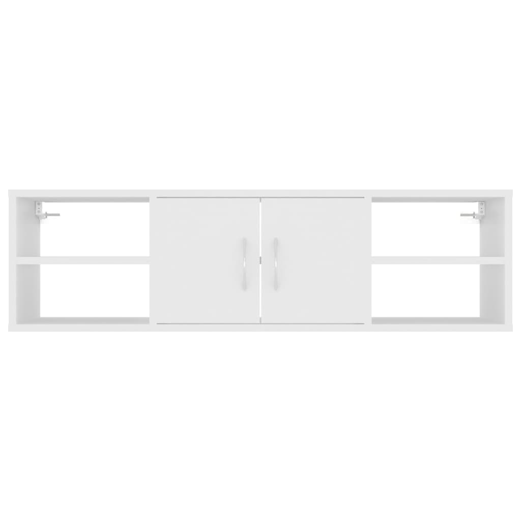 Wall shelf, white, 102x30x29cm, engineered wood