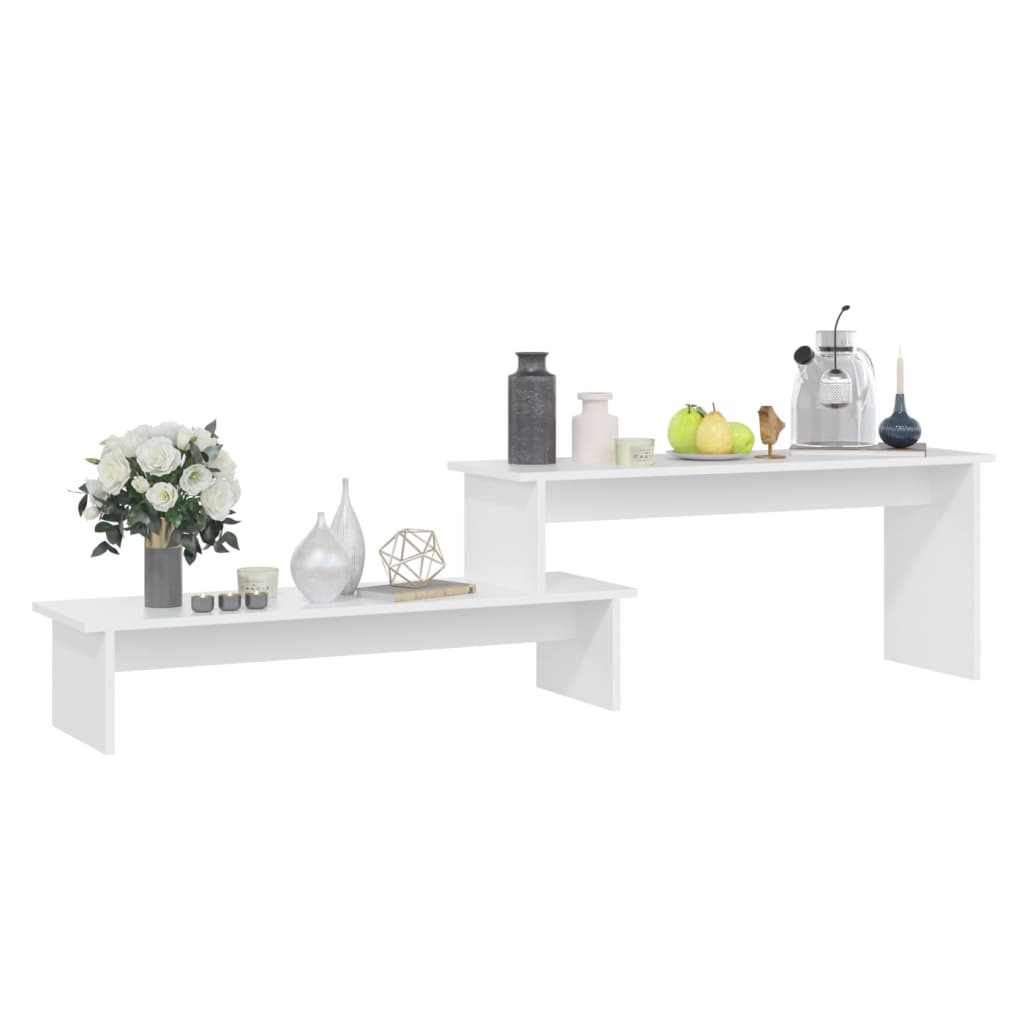 TV cabinet, white, 180x30x43cm, engineered wood