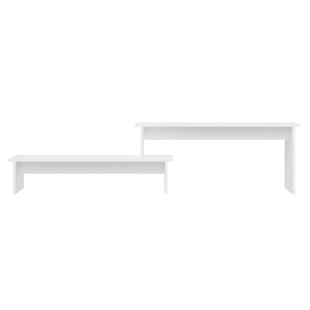 TV cabinet, white, 180x30x43cm, engineered wood