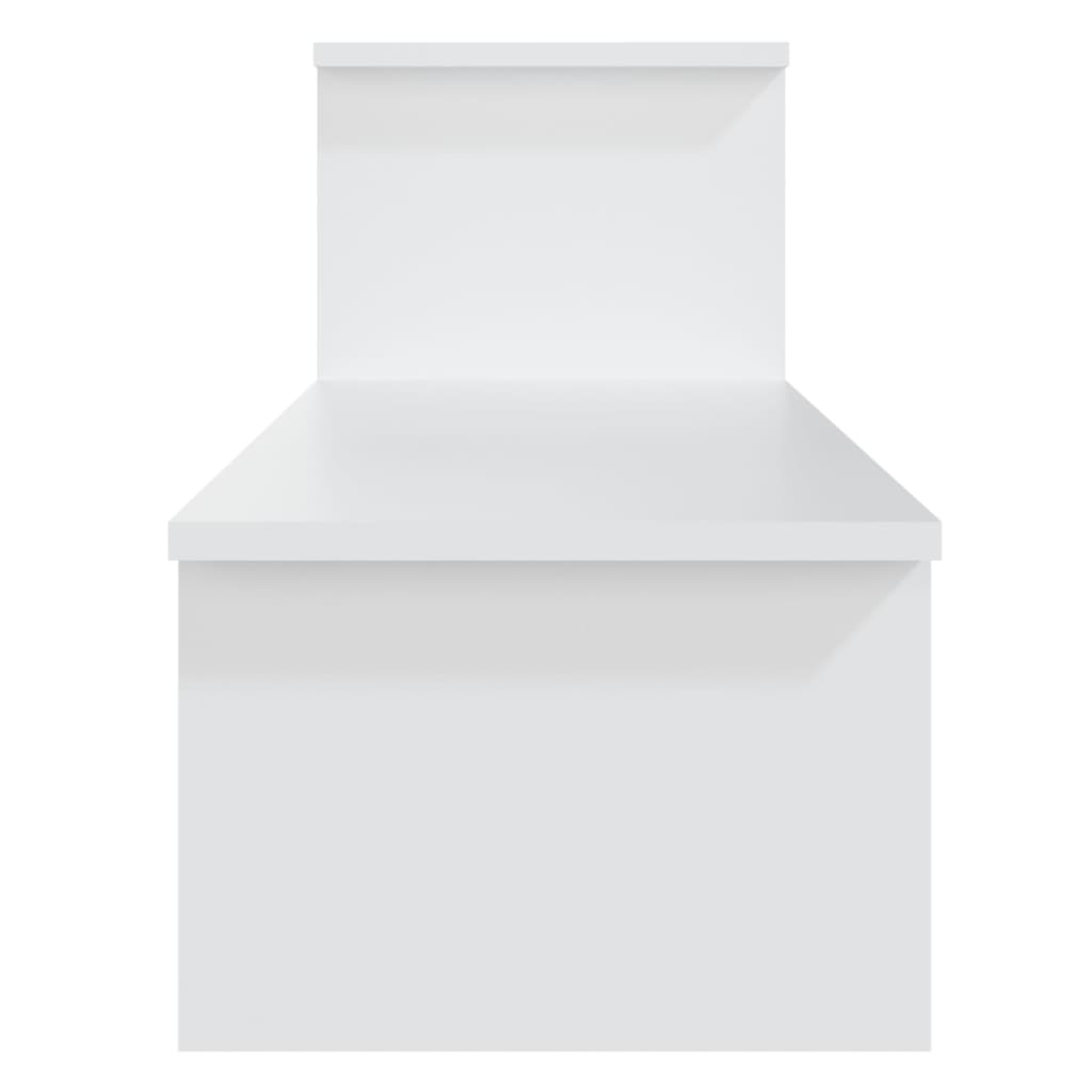 TV cabinet, white, 180x30x43cm, engineered wood