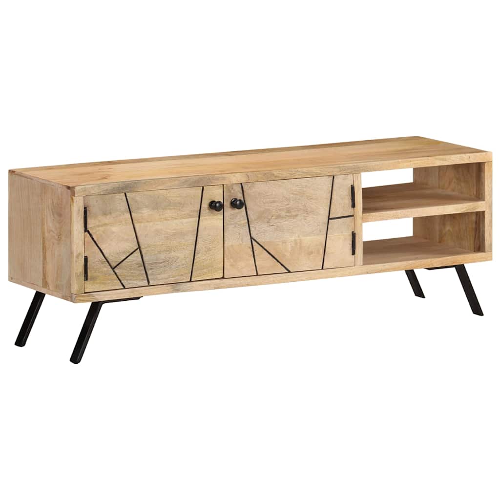 TV cabinet, 110x30x40cm, solid mango wood