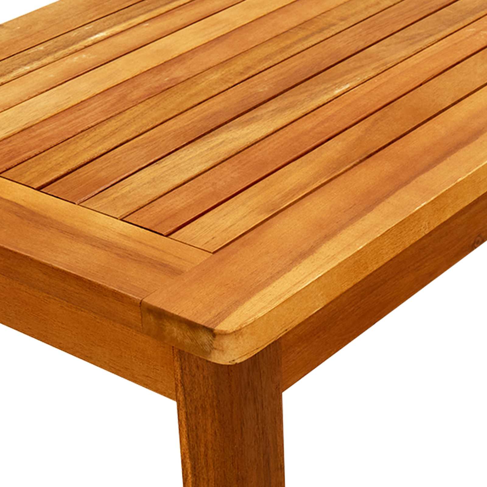 Garden coffee table, 70x40x36cm, solid acacia wood