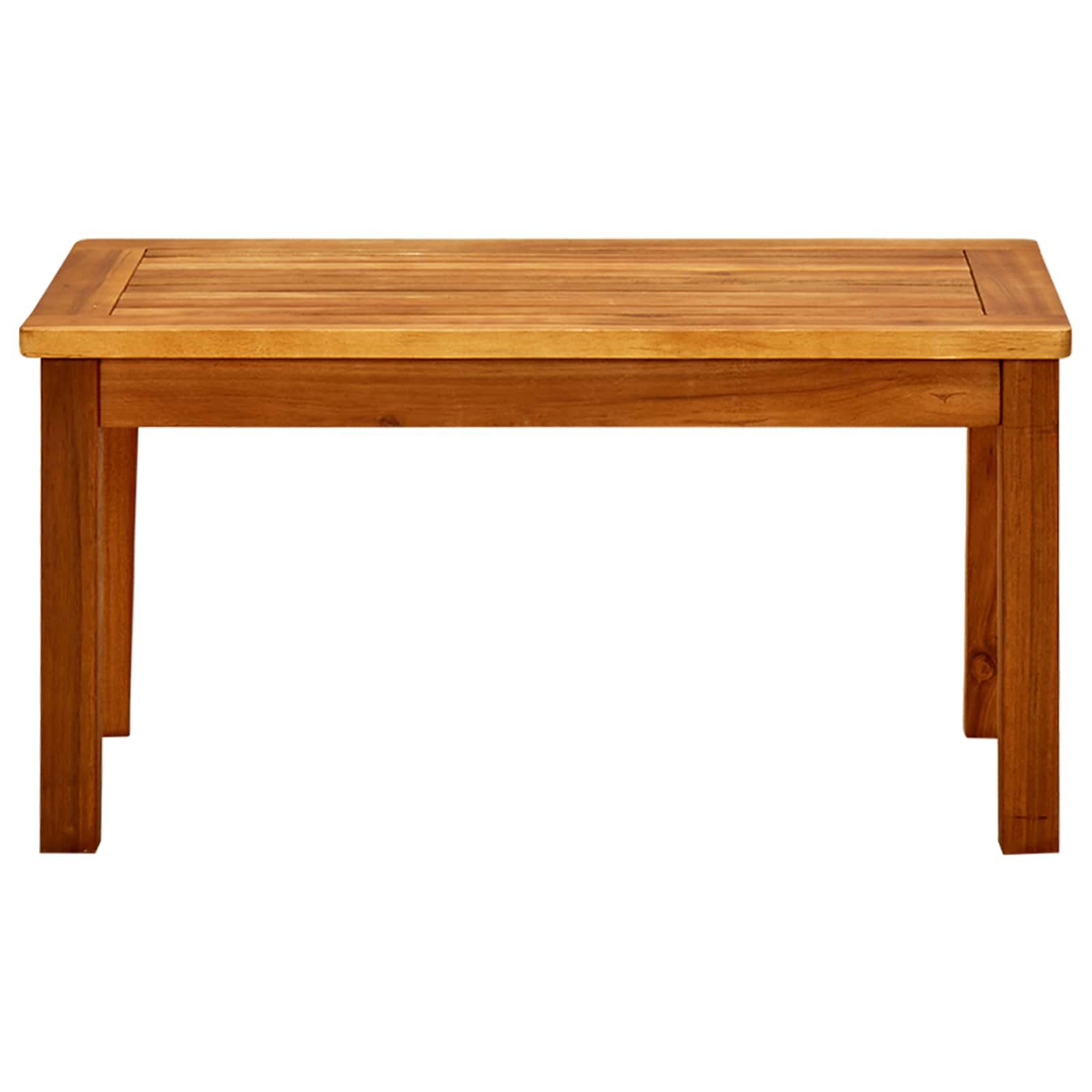Garden coffee table, 70x40x36cm, solid acacia wood