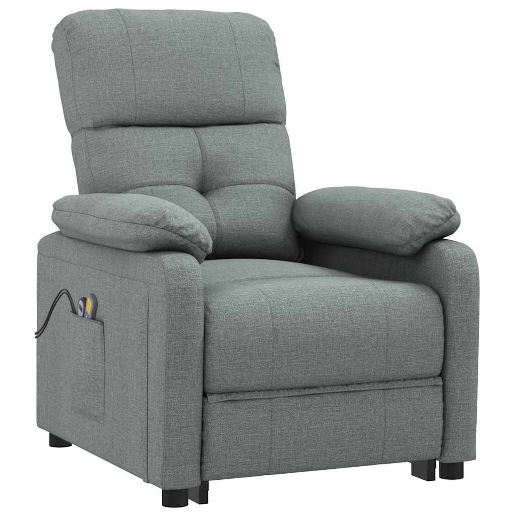 Electric massage chair, dark gray, fabric