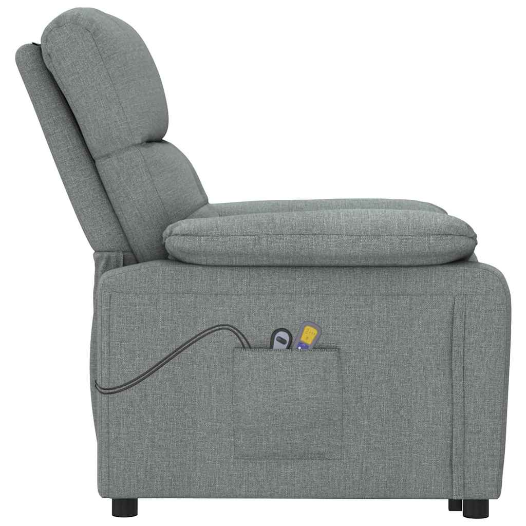 Electric massage chair, dark gray, fabric