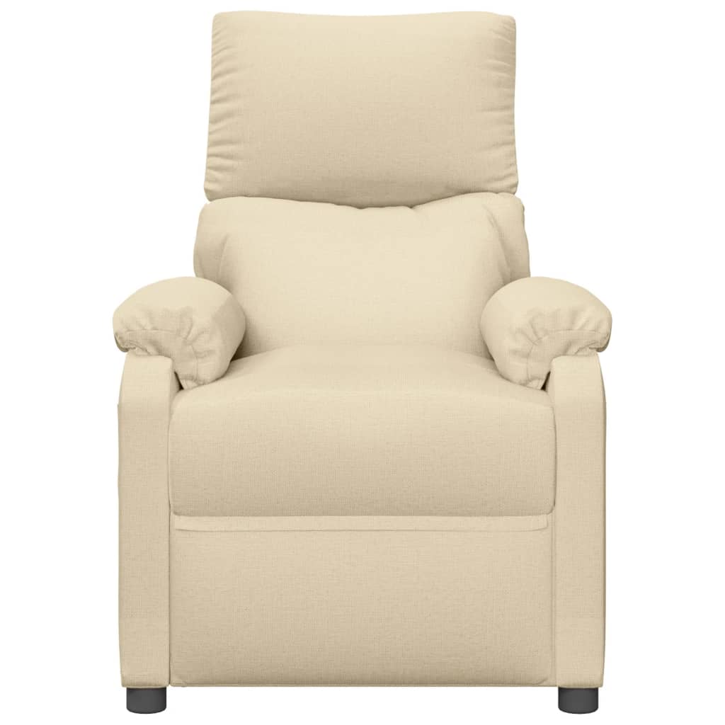 Electric massage chair, cream, fabric