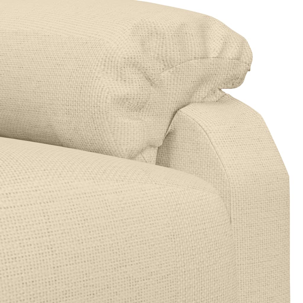 Electric massage chair, cream, fabric