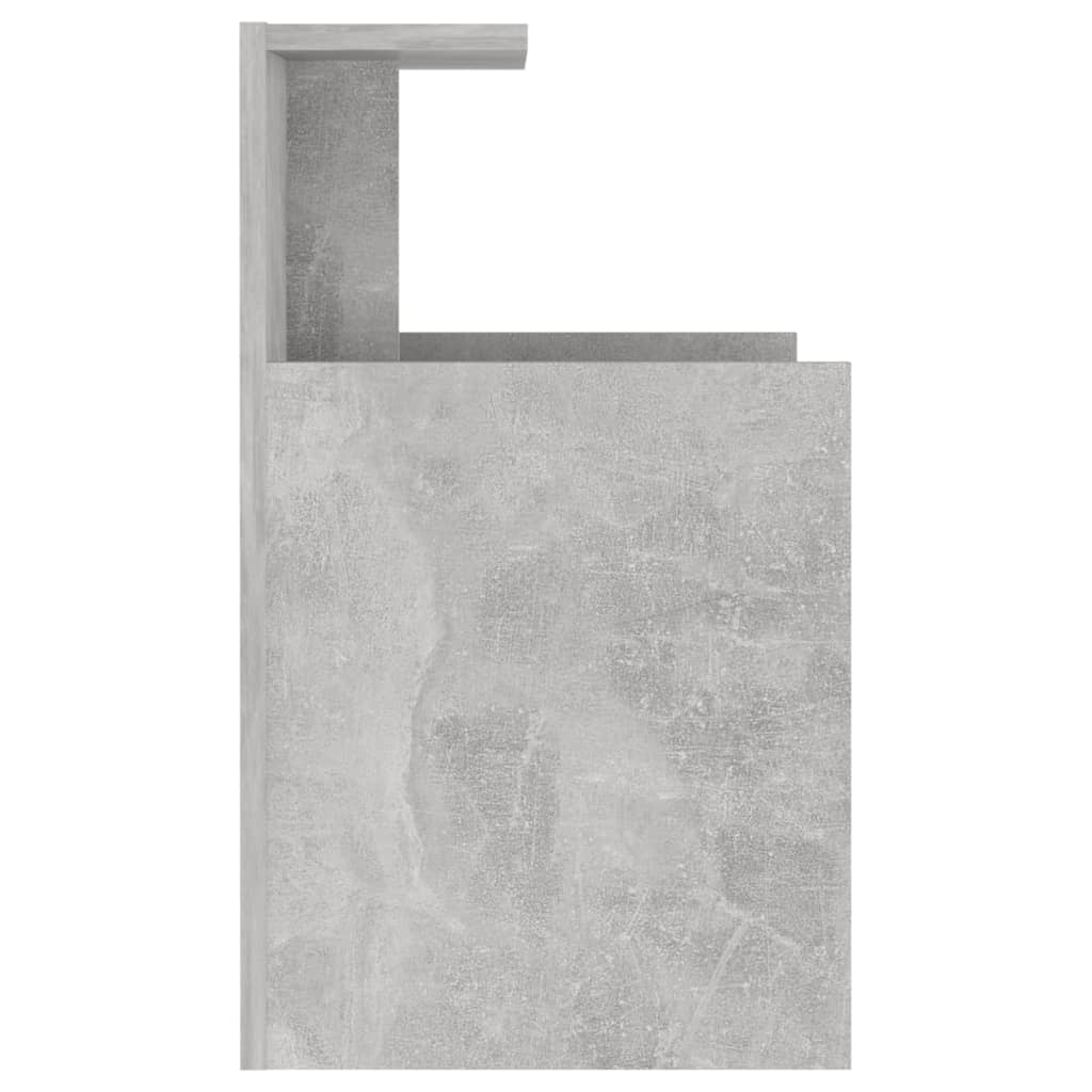 Bedside tables, 2 pcs., concrete, 40x35x60cm, treated wood