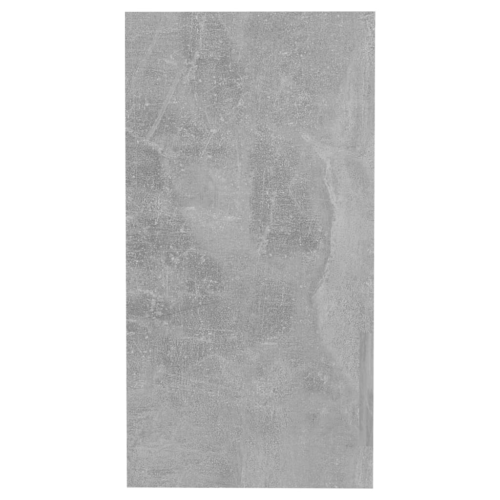 Sānu galds, betona pelēks, 50x26x50 cm, apstrādāta koksne
