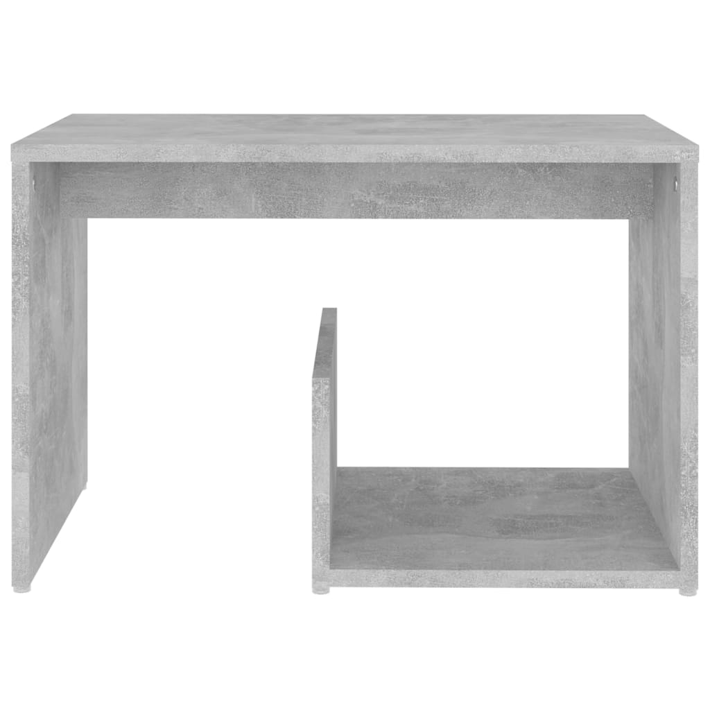 Side table, concrete grey, 59x36x38cm, engineered wood