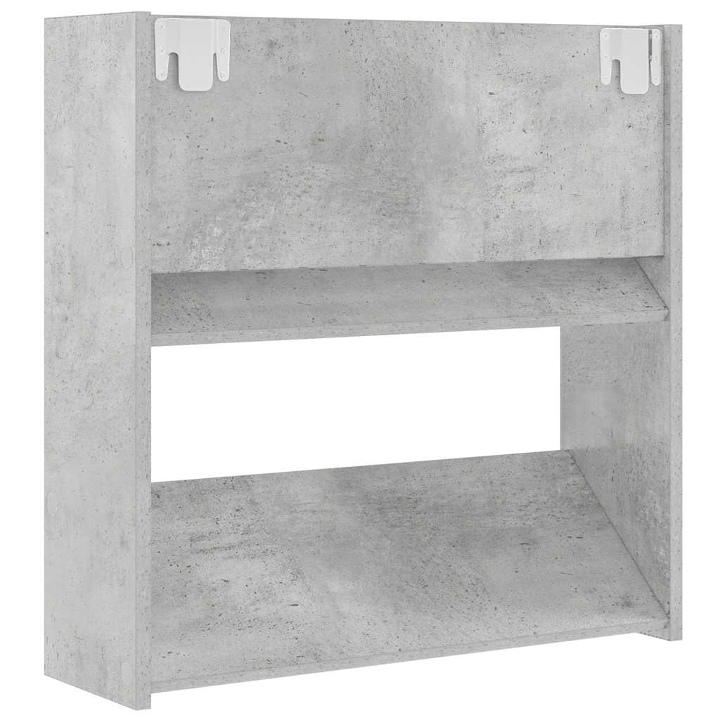 Pie sienas stiprināms apavu skapis, betona pelēks, 60x18x60cm, MDP