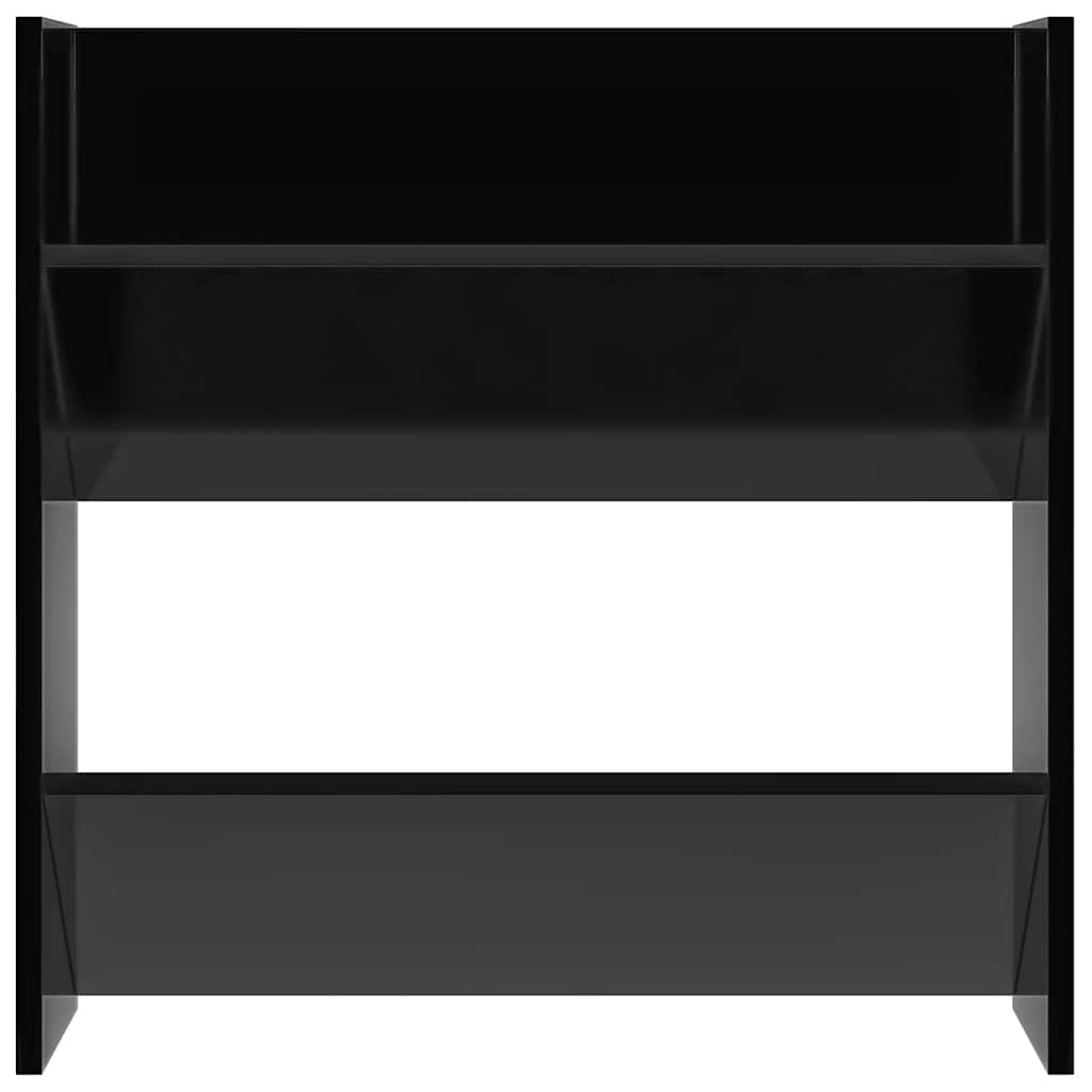 Sieninės spintelės batams, 2vnt., juodos, 60x18x60cm, mediena