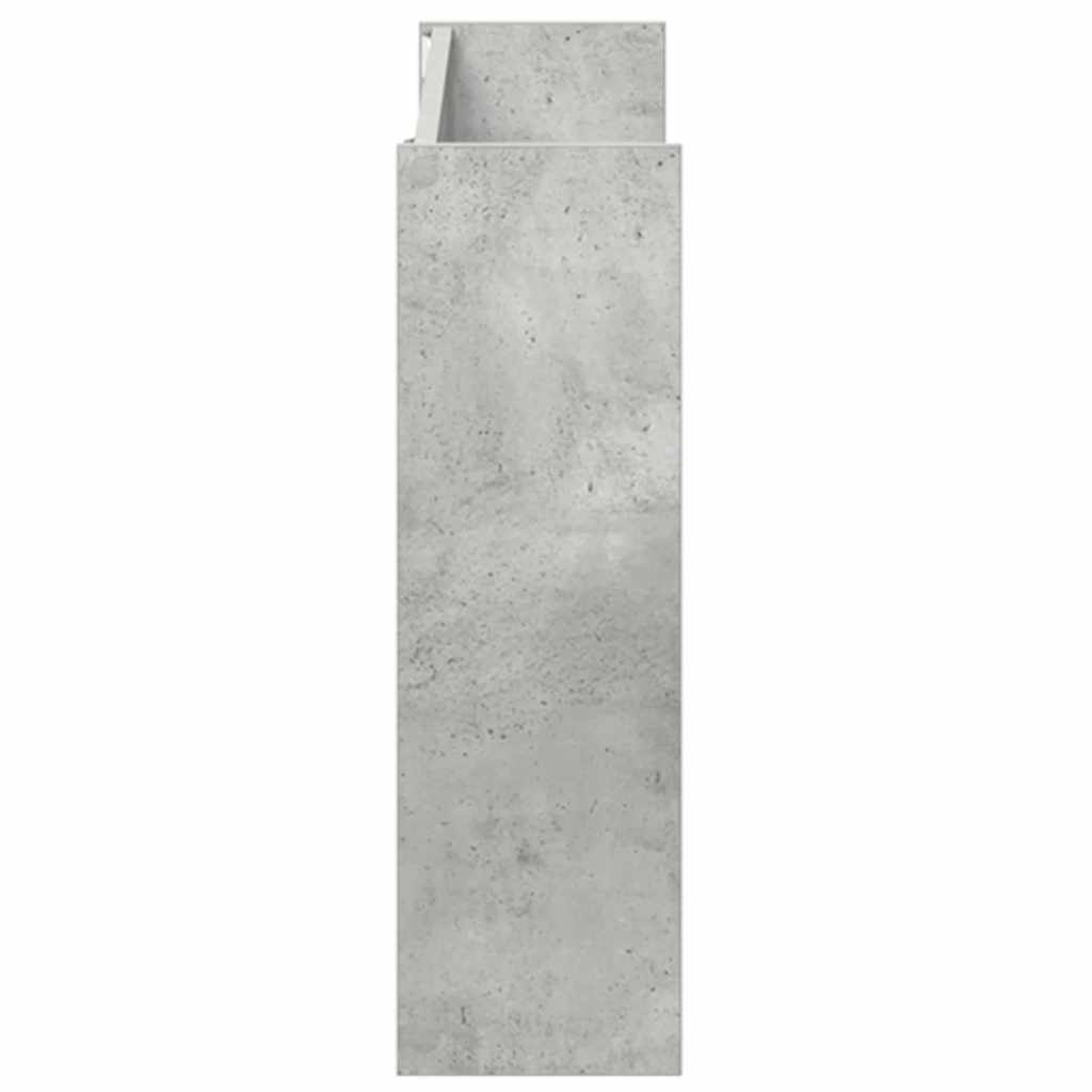 Sienas apavu skapīši, 2 gab., pelēki, 80x18x60cm, MDF