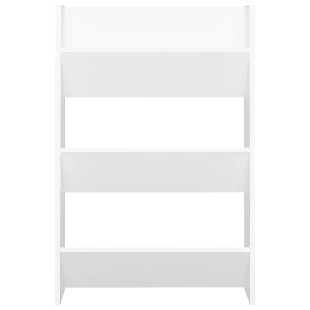 Wall shoe cabinet, white, 60x18x90cm, particle board