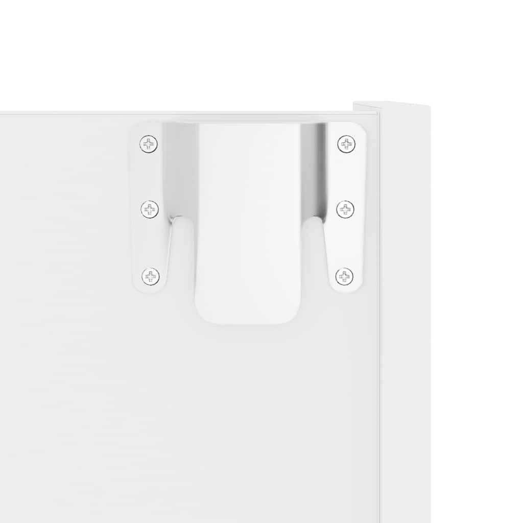 Wall shoe cabinet, white, 60x18x90cm, particle board