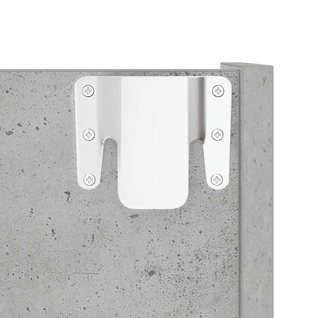 Wall-mounted shoe cabinets, 2 pcs., grey, 60x18x90cm, chipboard