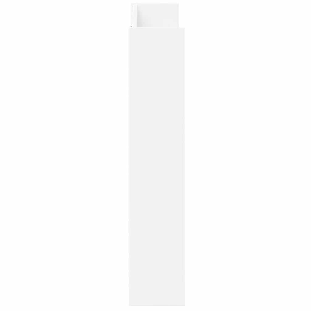 Sieninės spintelės batams, 2vnt., baltos, 80x18x90cm, MDP