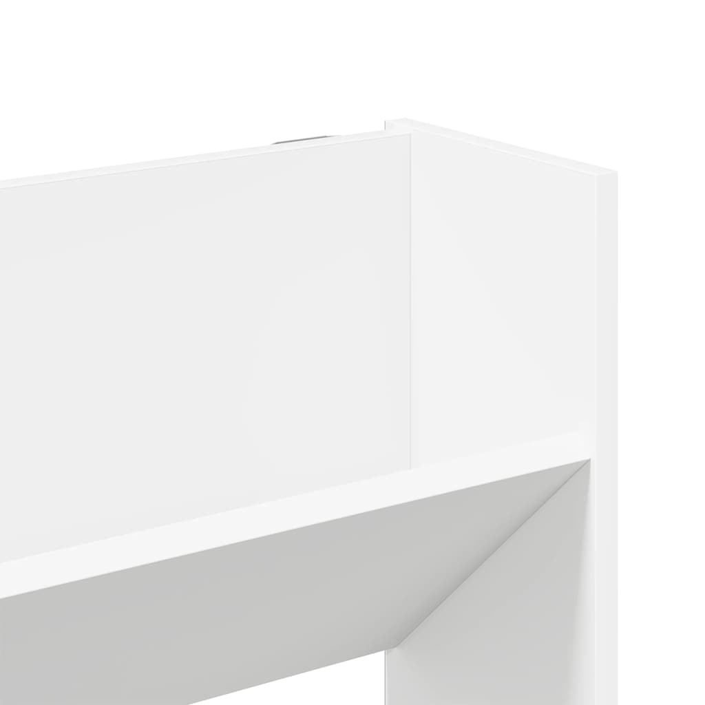 Sieninės spintelės batams, 2vnt., baltos, 80x18x90cm, MDP