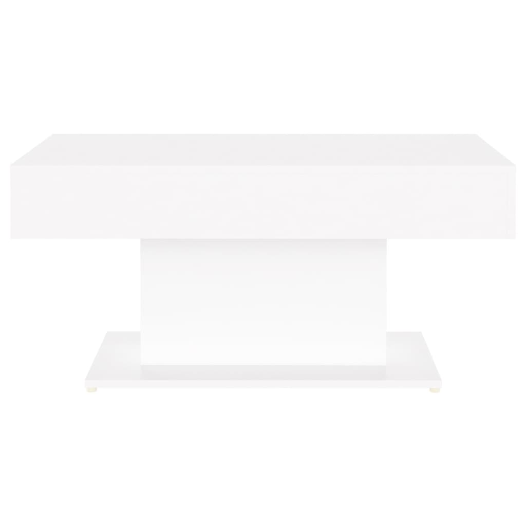 Coffee table, white, 96x50x45cm, engineered wood