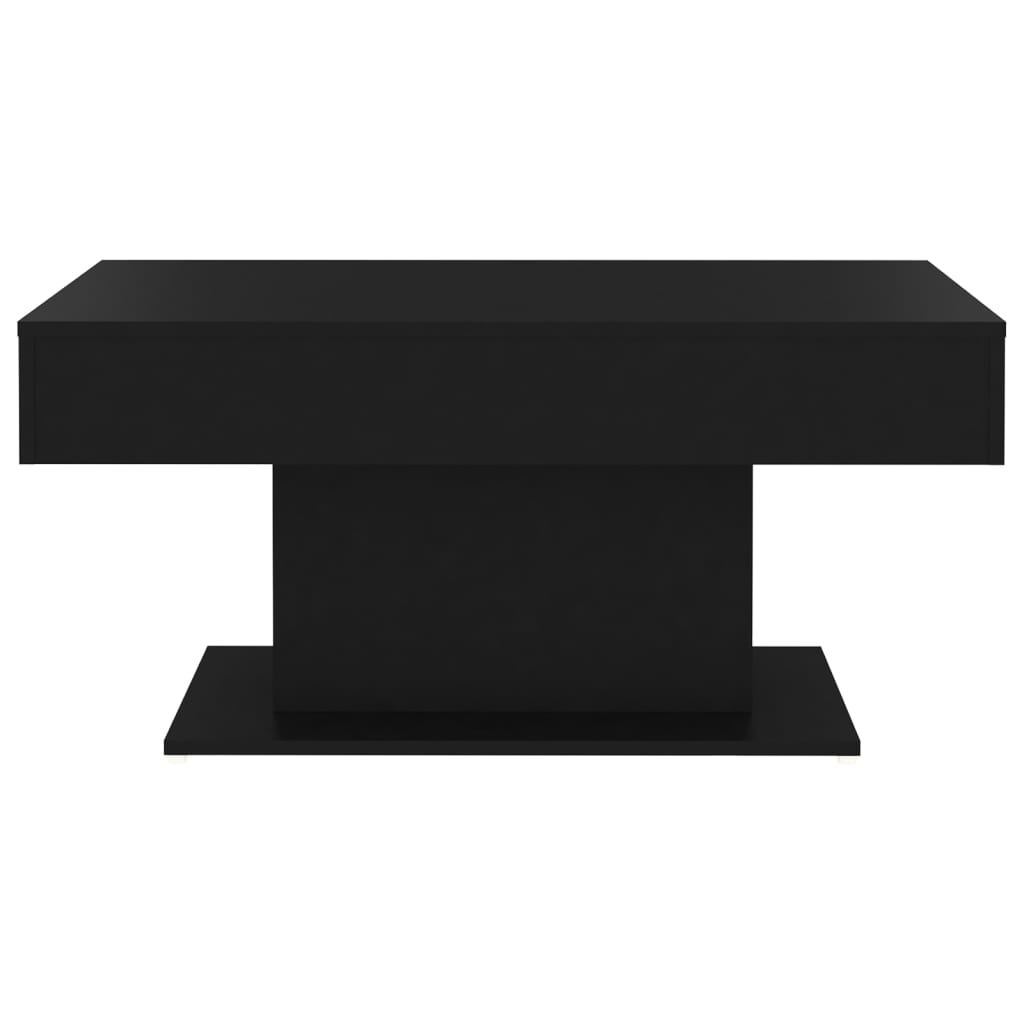 Coffee table, black, 96x50x45cm, engineered wood