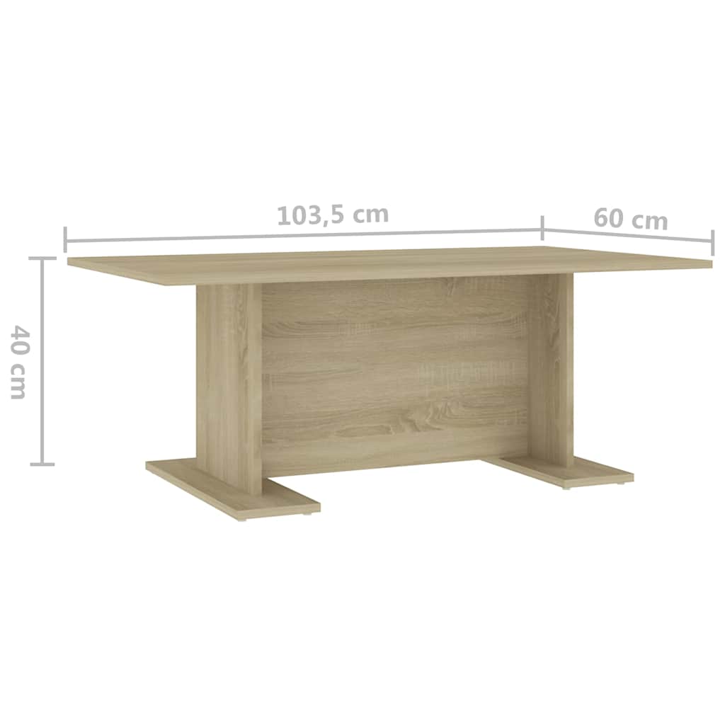 Kafijas galdiņš, ozola "Sonoma" krāsā, 103,5x60x40 cm, MDF