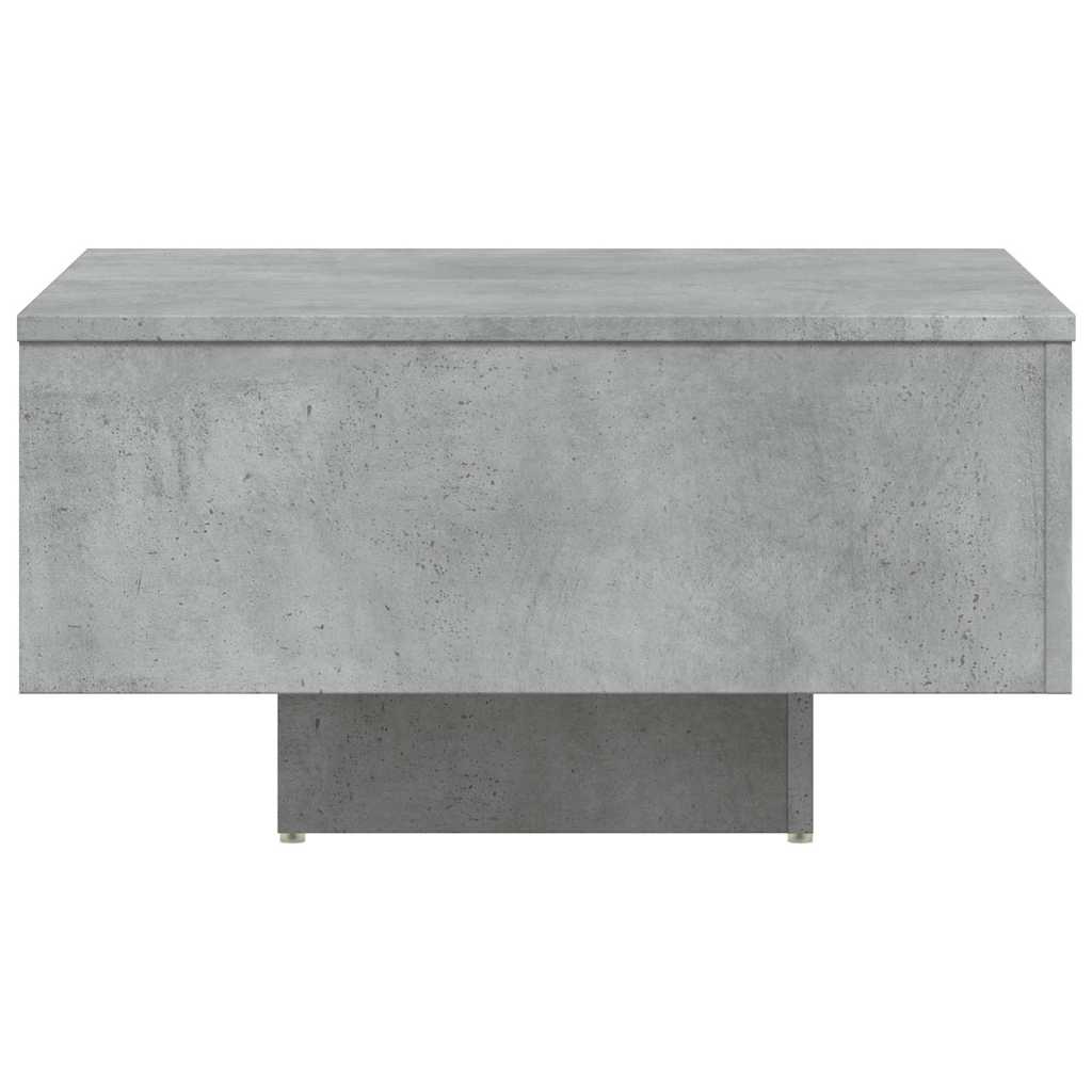 Galda virsma, betona pelēka, 60x60x31,5 cm, apstrādāta koksne