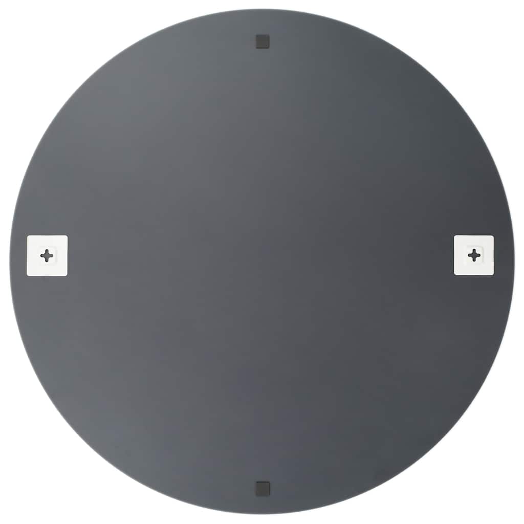 Sienas spogulis ar LED gaismām, apaļš, stikls