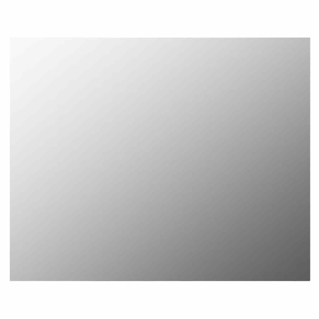 Wall mirror with LED lights, rectangular, glass