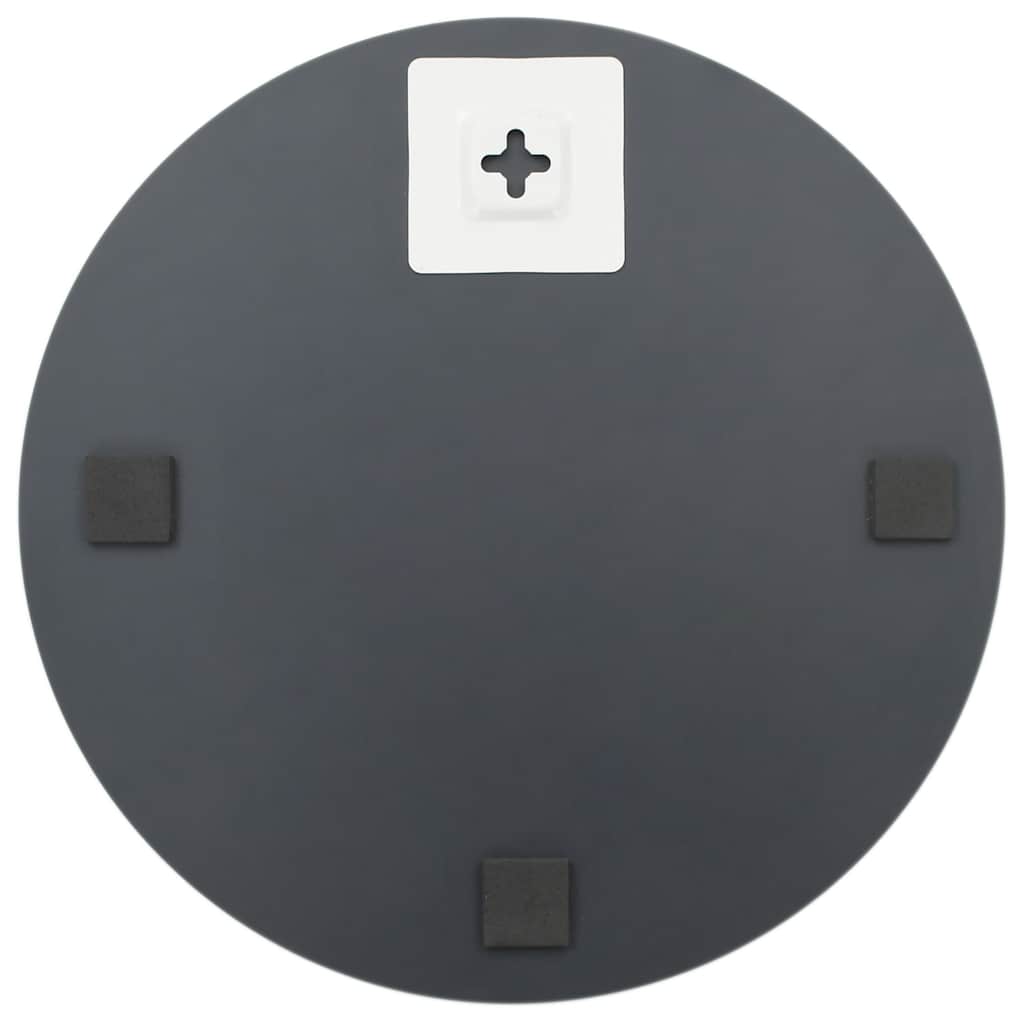 Wall mirror with LED lights, round, glass