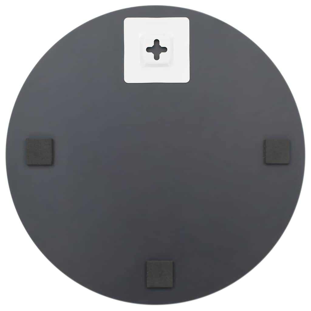 Wall mirror with LED lights, round, glass