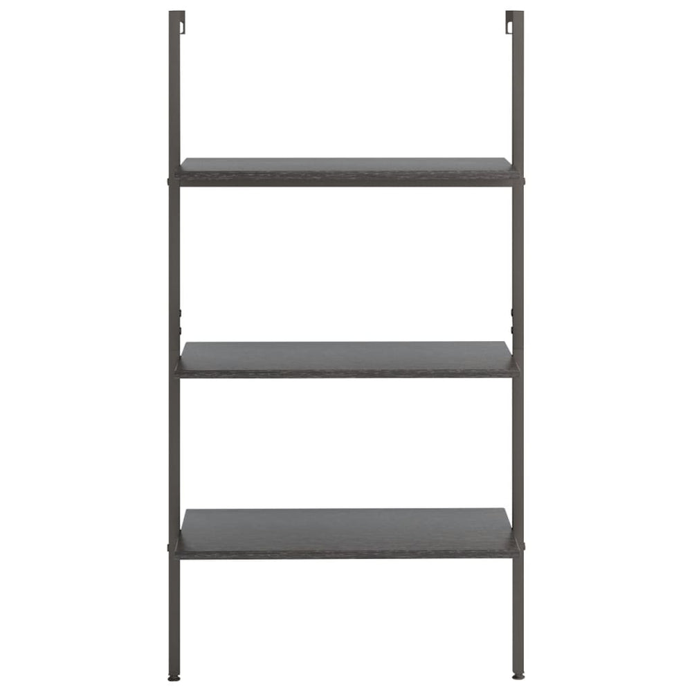 Leaning shelf, 3-tier, black, 64x35x120.5cm