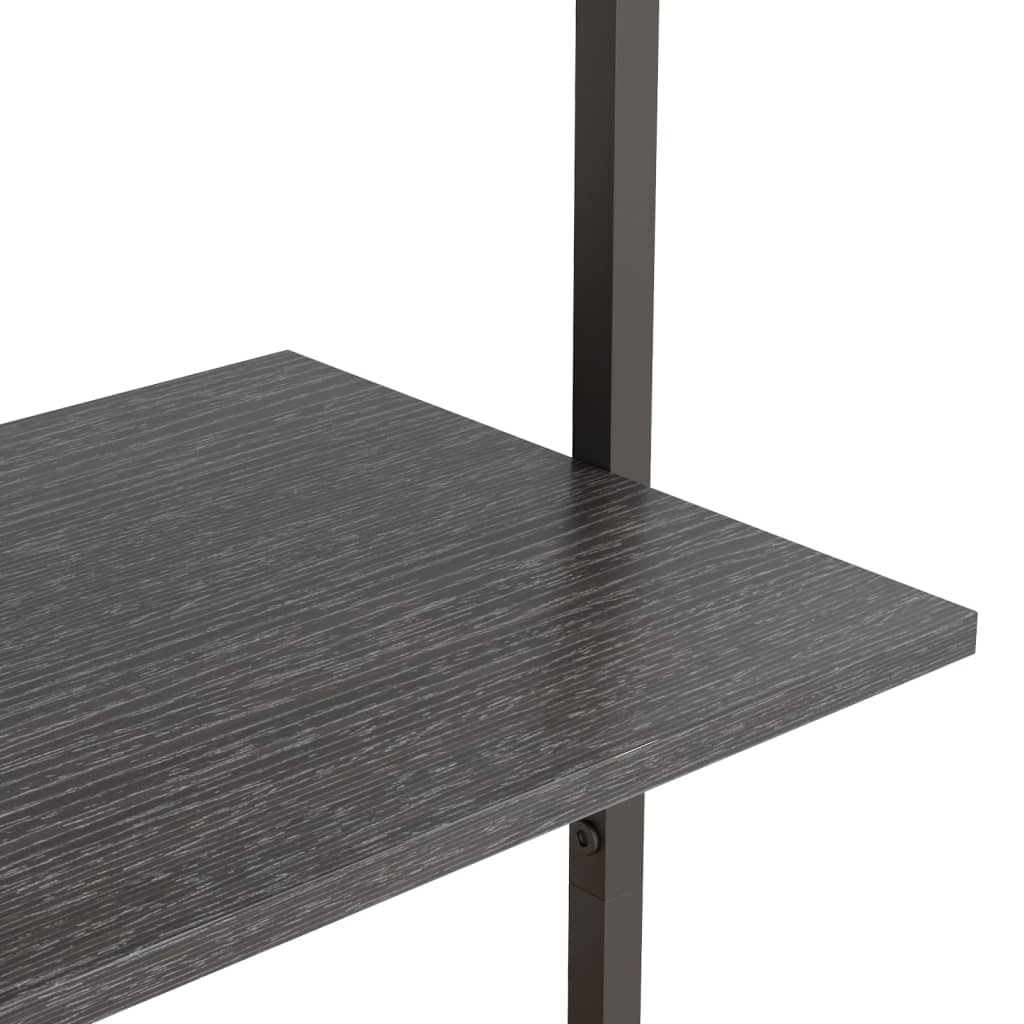 Leaning shelf, 3-tier, black, 64x35x120.5cm