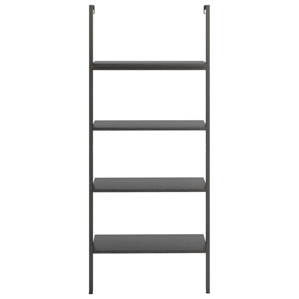 Leaning Shelf, 4-tier, Black, 64x35x152.5cm