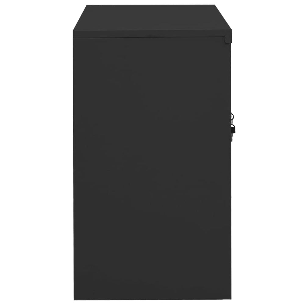 Office cabinet, anthracite, 90x40x70cm, steel
