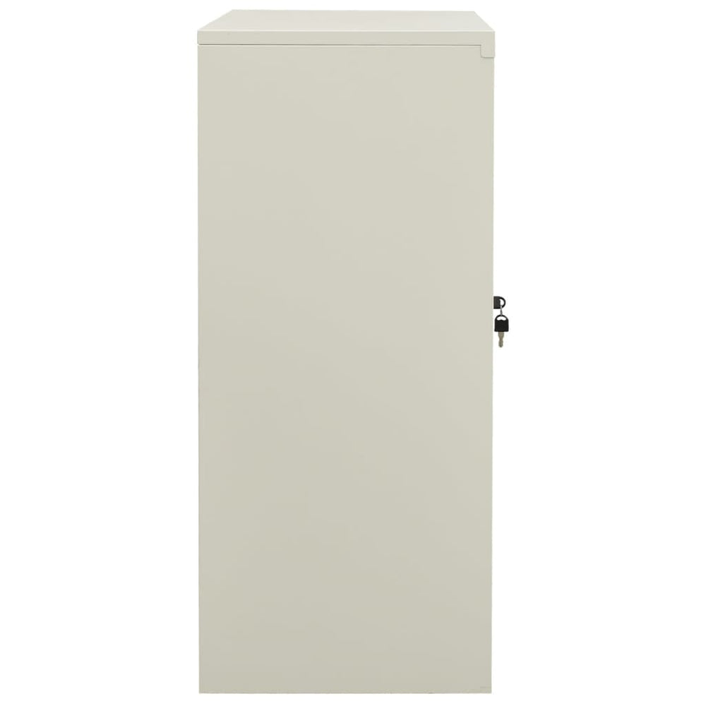Office cabinet, light grey, 90x40x90cm, steel